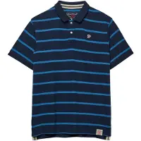Superdry T-Shirt marine / blanc