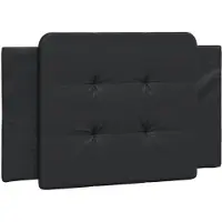 vidaXL Coussin de tête de lit "Zadar" noir 80 cm similicuir