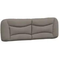 vidaXL Coussin de tête de lit Taupe 160 cm Tissu