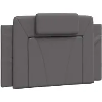 vidaXL Coussin de tête de lit "Viana" Gris 90 cm Similicuir