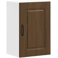 vidaXL Armoire de cuisine suspendue Kalmar brun imitation chêne Matériau dérivé du bois