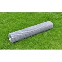 vidaXL -Hühnerdraht 10x1 m galvanisé Stahl silberfarben