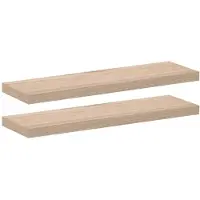 vidaXL Étagères flottantes 2 pcs 80x23,5x4 cm bois d'ingénierie