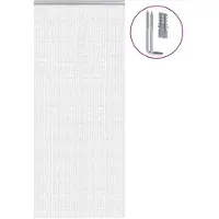 vidaXL Rideau de porte en chaîne 90x200 cm aluminium