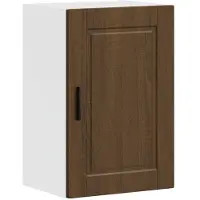 vidaXL Armoire suspendue de cuisine Porto brun imitation chêne Matériau dérivé du bois
