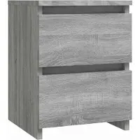vidaXL Table de chevet grise Sonoma 30x30x40 cm en bois composite