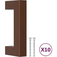 vidaXL Poignées d'armoire 10 pcs bronze 64 mm acier inoxydable