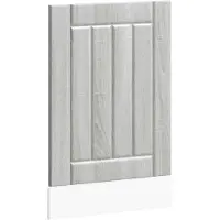 vidaXL Bandeau de lave-vaisselle Lucca Gris Sonoma Matériau dérivé du bois