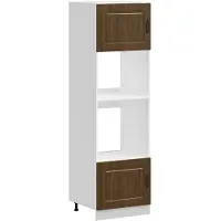 vidaXL Armoires de four 2 pcs Lucca chêne marron bois d'ingénierie
