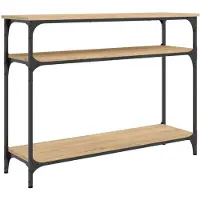 vidaXL Table console chêne sonoma 100x29x75 cm bois d'ingénierie