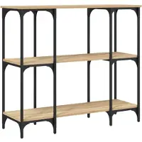 vidaXL Table console chêne sonoma 102x35x90 cm bois d'ingénierie