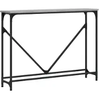 vidaXL Table console sonoma gris 102x22,5x75 cm bois d'ingénierie