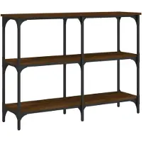 vidaXL Table console chêne marron 100x29x75 cm bois d'ingénierie