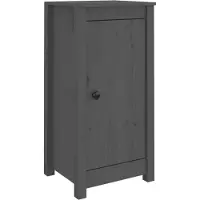 vidaXL Sideboards 2 pcs. Gris 39x35x80 cm Pin massif