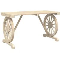 vidaXL Table de jardin 115x55x65 cm bois massif sapin
