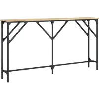 vidaXL Table console chêne sonoma 140x23x75 cm bois d'ingénierie