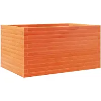 vidaXL Jardinière cire marron 90x60x45,5 cm bois de pin massif