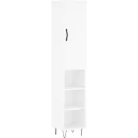 vidaXL Highboard blanc 34,5x34x180 cm Bois composite