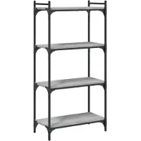 vidaXL Bibliothèque à 4 niveaux sonoma gris 60x30x120 cm