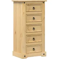 vidaXL Table de chevet Corona 53x39x103 cm bois de pin massif