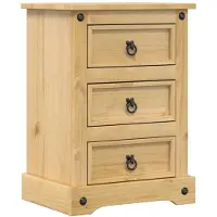 vidaXL Table de chevet Corona 45x35x64 cm bois de pin massif