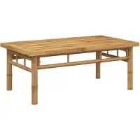 vidaXL Table basse 90x50x35 cm bambou