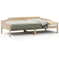 vidaXL Lit en bois massif sans matelas 90x190 cm pin