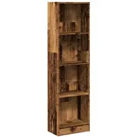 vidaXL Bibliothèque vieux bois 40x24x143 cm bois d'ingénierie