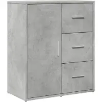 vidaXL Sideboard gris béton 60x31x70 cm Bois composite