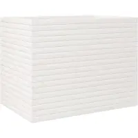 vidaXL Jardinière blanc 90x60x68,5 cm bois de pin massif