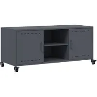 vidaXL Armoire TV anthracite 100,5x39x43,5 cm Acier