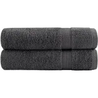 vidaXL Serviettes de bain de qualité supérieure SOLUND 2 pcs