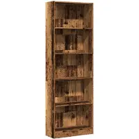 vidaXL Bibliothèque vieux bois 60x24x176 cm bois d'ingénierie