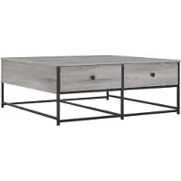 vidaXL Table basse Gris Sonoma 100x99x40 cm Bois composite