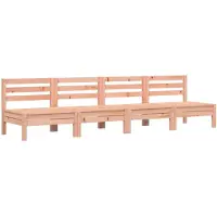 vidaXL Canapés de jardin sans accoudoirs 4 pcs. Bois massif Douglas