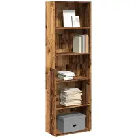 vidaXL Bibliothèque vieux bois 60x30x189 cm bois d'ingénierie