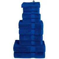 vidaXL Ensemble de serviettes de qualité supérieure SOLUND 12 pcs bleu