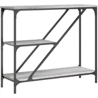vidaXL Table console sonoma gris 88,5x30x75 cm bois d'ingénierie