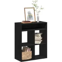 vidaXL Bibliothèque noir 66x31x80 cm bois d'ingénierie