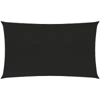 vidaXL Voile d'ombrage 160 g/m² Noir 5x8 m PEHD