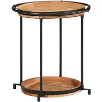 vidaXL Table d'appoint Ø55x60 cm bois massif d'acacia