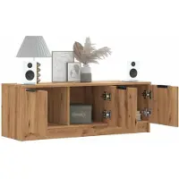 vidaXL Armoire TV Artisan-Chêne 102x35x36,5 cm Bois composite
