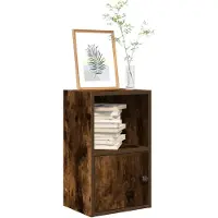 vidaXL Bibliothèque chêne fumé 31x24x52 cm Bois composite