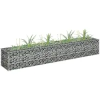 vidaXL Gabion -Pflanzer erhöht 180 x 30 x 30 cm galvanisé Stahl
