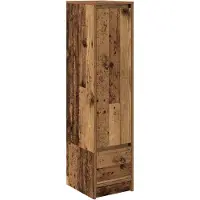 vidaXL Highboard imitation bois ancien 29,5x34x119,5 cm Matériau dérivé du bois