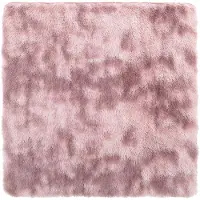 vidaXL Tapis Shaggy à poils longs NAVARRA rose poudré 160x160 cm