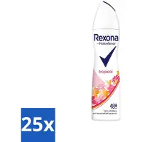 Rexona – Déodorant spray – Motion Sense – Tropical – Antitranspirant & Transpirant – 150 ml - Pack économique - 25 pièces