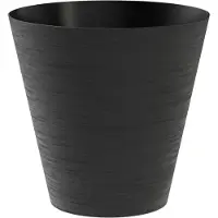 Herstera Pot Hoop 25 Cm - Avec Réserve Et Bouchon - Noir