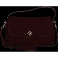 Gant pour femme. 4975154 Sac en daim Slouchy bordeaux (OSFA), Classique, Cuir