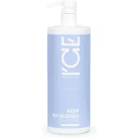 Natura Siberica ICE Professional Keep My Blonde shampoing neutralisant les reflets jaunes pour les cheveux blonds froids ayant subi une décoloration ou un balayage 1000 ml